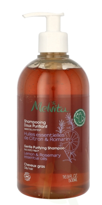 Melvita Gentle Purifying Shampoo 500 ml Oily Hair ryhmässä KAUNEUS JA TERVEYS / Hiukset &Stailaus / Hiustenhoito / Shampoo @ TP E-commerce Nordic AB (C92157)