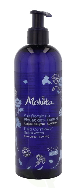 Melvita Field Cornflower Floral Water - Pump 400 ml ryhmässä KAUNEUS JA TERVEYS / Ihonhoito / Kasvot / Puhdistus @ TP E-commerce Nordic AB (C92164)