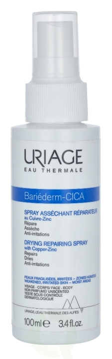 Uriage Bariederm Drying Repairing Cica-Spray 100 ml With Cu-Zn ryhmässä KAUNEUS JA TERVEYS / Ihonhoito / Kehon hoito / Vartalovoide @ TP E-commerce Nordic AB (C92177)