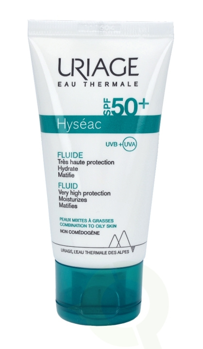 Uriage Hyseac Fluid SPF50+ 50 ml ryhmässä KAUNEUS JA TERVEYS / Ihonhoito / Rusketus / Aurinkosuoja @ TP E-commerce Nordic AB (C92178)