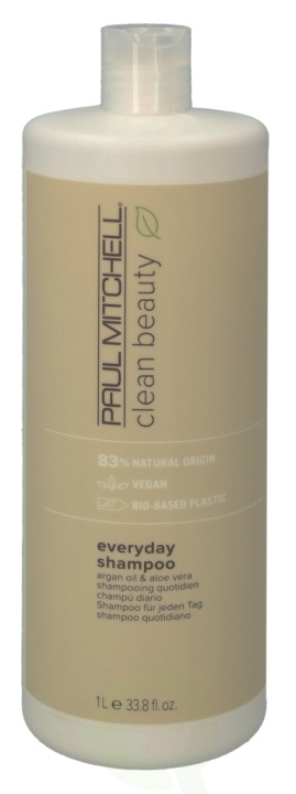 Paul Mitchell Clean Beauty Everyday Shampoo 1000 ml Argan Oil & Aloe Vera ryhmässä KAUNEUS JA TERVEYS / Hiukset &Stailaus / Hiustenhoito / Shampoo @ TP E-commerce Nordic AB (C92203)