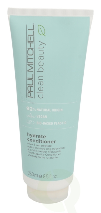 Paul Mitchell Clean Beauty Hydrate Conditioner 250 ml Olive & Oat Peptide ryhmässä KAUNEUS JA TERVEYS / Hiukset &Stailaus / Hiustenhoito / Hoitoaine @ TP E-commerce Nordic AB (C92208)