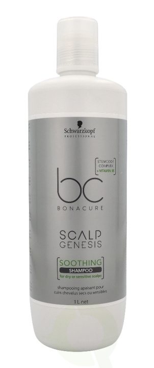 Schwarzkopf Bonacure Scalp Genesis Soothing Shampoo 1000 ml Soothing Shampoo ryhmässä KAUNEUS JA TERVEYS / Hiukset &Stailaus / Hiustenhoito / Shampoo @ TP E-commerce Nordic AB (C92219)