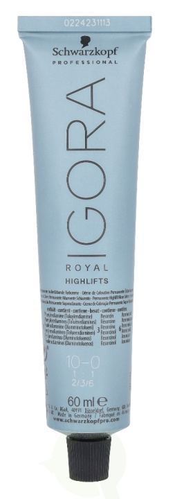 Schwarzkopf Igora Royal Permanent Color Creme 60 ml 10-0 ryhmässä KAUNEUS JA TERVEYS / Hiukset &Stailaus / Hiustenhoito / Hiusväri / Hiusväri & Väripommi @ TP E-commerce Nordic AB (C92225)