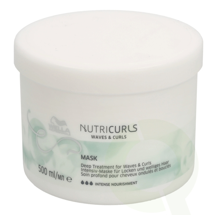 Wella Nutricurls Waves & Curls Mask 500 ml ryhmässä KAUNEUS JA TERVEYS / Hiukset &Stailaus / Hiustenhoito / Hiusnaamio @ TP E-commerce Nordic AB (C92272)