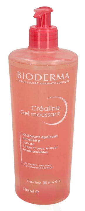 Bioderma Crealine Gel Moussant 500 ml ryhmässä KAUNEUS JA TERVEYS / Ihonhoito / Kasvot / Puhdistus @ TP E-commerce Nordic AB (C92286)