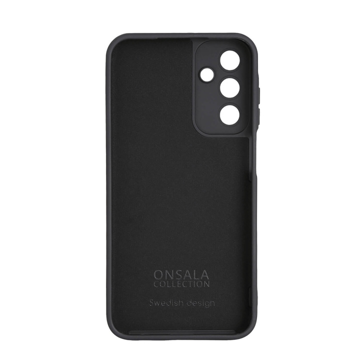 Onsala Back Silicone Touch Recycled Samsung A16 4G/A16 5G Black ryhmässä ÄLYPUHELIMET JA TABLETIT / Puhelimen suojakotelo / Samsung @ TP E-commerce Nordic AB (C92306)