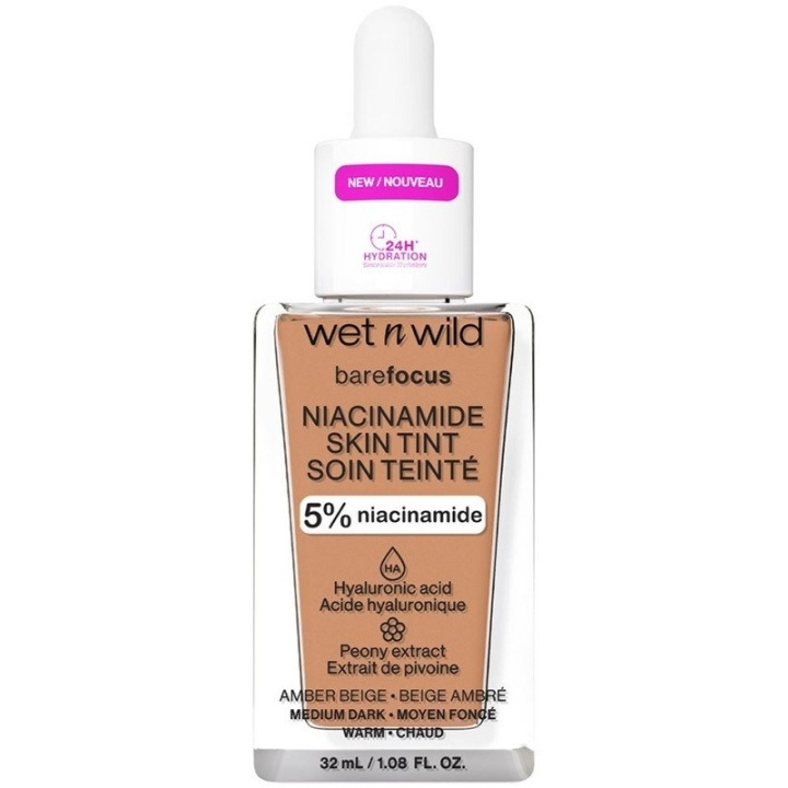 Wet n Wild Bare Focus Niacinamide Skin Tint 32ml - Amber Beige ryhmässä KAUNEUS JA TERVEYS / Meikit / Meikit Kasvot / Meikkivoide @ TP E-commerce Nordic AB (C92357)