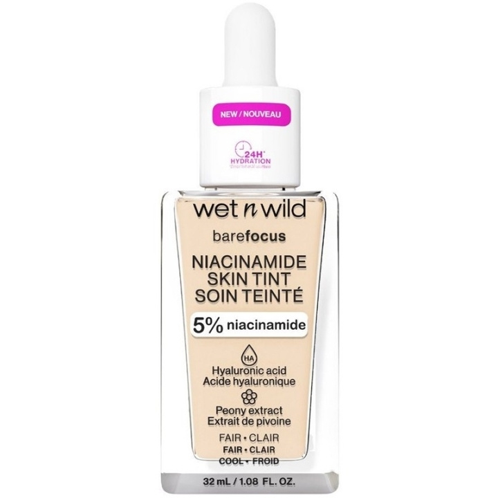 Wet n Wild Bare Focus Niacinamide Skin Tint 32ml - Fair ryhmässä KAUNEUS JA TERVEYS / Meikit / Meikit Kasvot / Meikkivoide @ TP E-commerce Nordic AB (C92358)