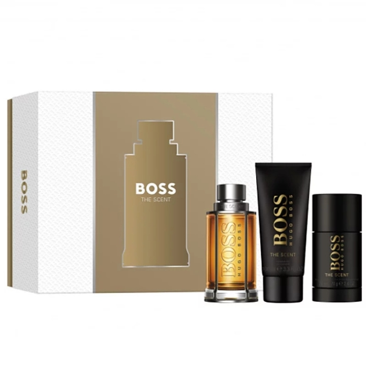 Hugo Boss Giftset Hugo Boss The Scent Edt 100ml + Shower Gel 100ml + Deostick 75g ryhmässä KAUNEUS JA TERVEYS / Lahjapakkaukset / Miesten lahjapakkaukset @ TP E-commerce Nordic AB (C92395)