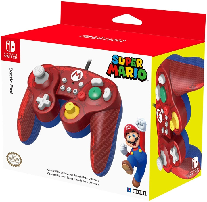 Nintendo Super Smash Bros Gamepad - Mario ryhmässä KODINELEKTRONIIKKA / Pelikonsolit & Tarvikkeet / Nintendo Switch / Tarvikkeet @ TP E-commerce Nordic AB (C92414)