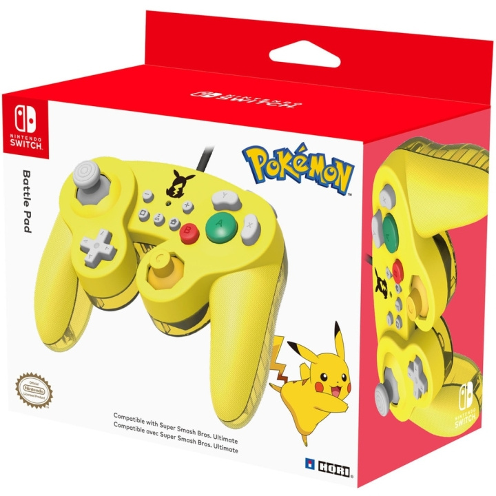 Nintendo Super Smash Bros Gamepad - Pikachu ryhmässä KODINELEKTRONIIKKA / Pelikonsolit & Tarvikkeet / Nintendo Switch / Tarvikkeet @ TP E-commerce Nordic AB (C92415)