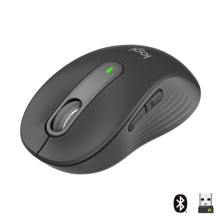 Logitech M650 Signature - Langaton hiiri - grafiitti ryhmässä TIETOKOONET & TARVIKKEET / Hiiret & Näppäimistöt / Hiiret / Langattomat @ TP E-commerce Nordic AB (C92517)