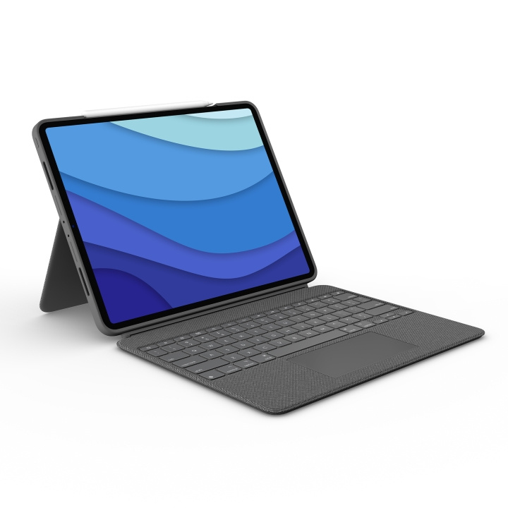 Logitech Combo Touch -näppäimistö - iPad Pro 12,9:lle ( Nordic Layout ) ryhmässä ÄLYPUHELIMET JA TABLETIT / Tabletin suojakotelo / Apple iPad @ TP E-commerce Nordic AB (C92527)