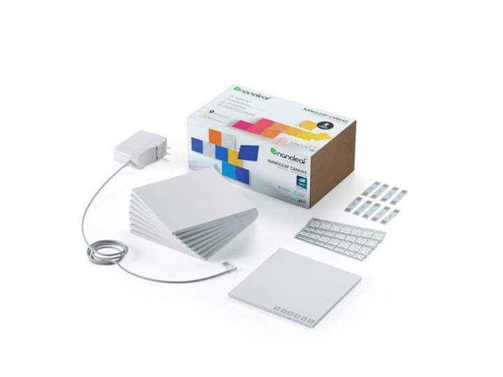 Nanoleaf Canvas Starter Kit - 9 paneelia ryhmässä KOTI, TALOUS JA PUUTARHA / Älykodit / Älykodin järjestelmät @ TP E-commerce Nordic AB (C92549)