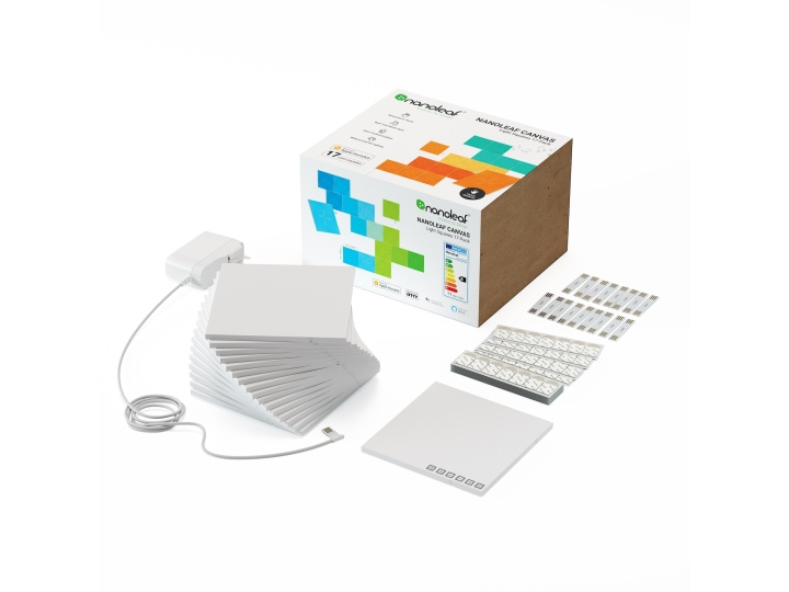 Nanoleaf Canvas Starter Kit - 17PK ryhmässä KOTI, TALOUS JA PUUTARHA / Älykodit / Älykodin järjestelmät @ TP E-commerce Nordic AB (C92550)