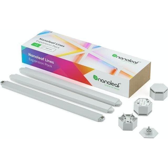 Nanoleaf Lines Expansion Pack - 3PK ryhmässä KOTI, TALOUS JA PUUTARHA / Älykodit / Älykäs valaistus @ TP E-commerce Nordic AB (C92560)