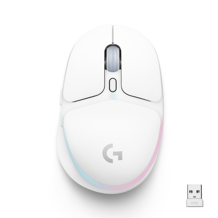 Logitech G705 - Langaton pelihiiri - Pois päältä - valkoinen ryhmässä TIETOKOONET & TARVIKKEET / GAMING / Hiiret @ TP E-commerce Nordic AB (C92589)