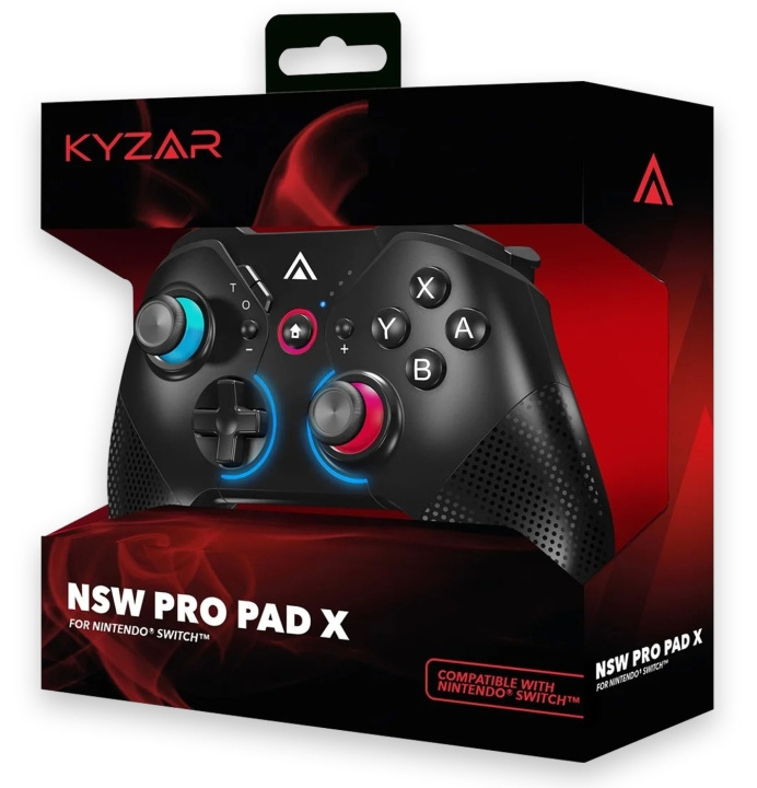 Kyzar Switch PRO -ohjain - musta ryhmässä KODINELEKTRONIIKKA / Pelikonsolit & Tarvikkeet / Nintendo Switch / Tarvikkeet @ TP E-commerce Nordic AB (C92698)