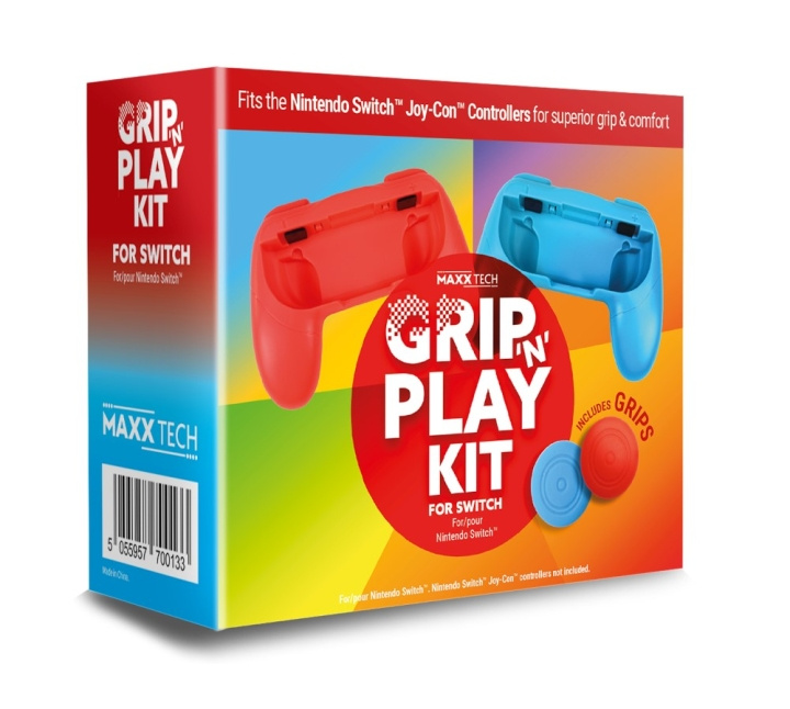 Maxx Tech Grip \'n\' Play Kit for Switch ryhmässä KODINELEKTRONIIKKA / Pelikonsolit & Tarvikkeet / Nintendo Switch / Tarvikkeet @ TP E-commerce Nordic AB (C92877)