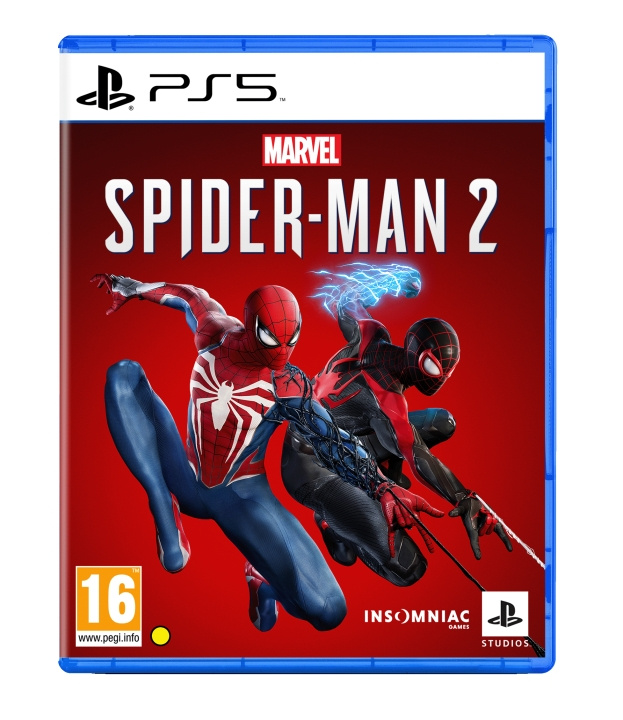 Sony Marvel\'s Spider-Man 2 (pohjoismainen) ryhmässä KODINELEKTRONIIKKA / Pelikonsolit & Tarvikkeet / Sony PlayStation 5 / Peli @ TP E-commerce Nordic AB (C92908)