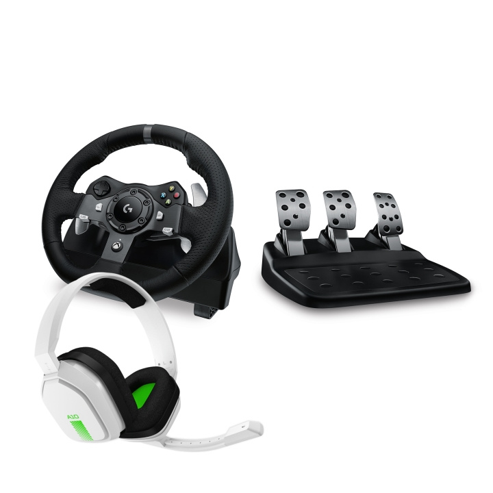 Logitech G920 Driving Force Racing Wheel ja Astro A10 -pelikuulokkeet paketissa ryhmässä TIETOKOONET & TARVIKKEET / GAMING / Tarvikkeet pelaamiseen @ TP E-commerce Nordic AB (C92929)