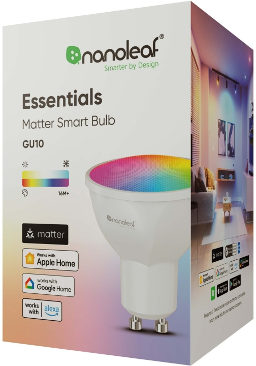 Nanoleaf Essentials Smart GU10 Matter (NF080B02-1GU10) ryhmässä KODINELEKTRONIIKKA / Valaistus / LED-lamput @ TP E-commerce Nordic AB (C93045)