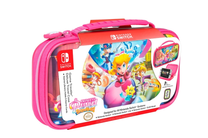 Nintendo Switch Deluxe -matkakotelo (Princess Peach ShowTime) ryhmässä KODINELEKTRONIIKKA / Pelikonsolit & Tarvikkeet / Nintendo Switch / Tarvikkeet @ TP E-commerce Nordic AB (C93062)