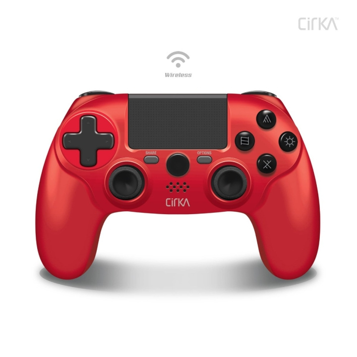 Hyperkin Nuforce Wireless Controller - PS4/PC/Mac (punainen) ryhmässä KODINELEKTRONIIKKA / Pelikonsolit & Tarvikkeet / Sony PlayStation 4 @ TP E-commerce Nordic AB (C93079)