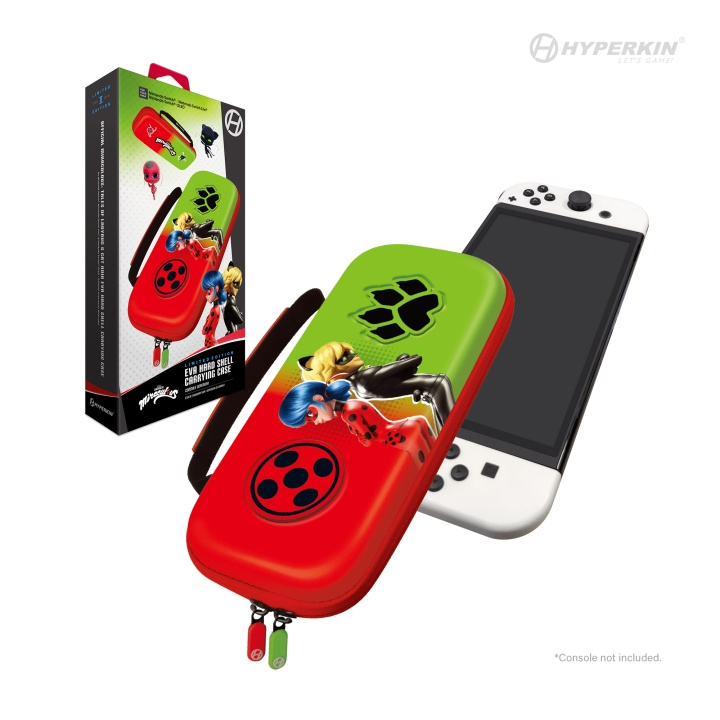 Hyperkin Virallinen Miraculous kova kantolaukku - Switch/Lite/Oled (Bug & Cat) ryhmässä KODINELEKTRONIIKKA / Pelikonsolit & Tarvikkeet / Nintendo Switch / Tarvikkeet @ TP E-commerce Nordic AB (C93082)