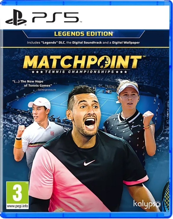 Kalypso Matchpoint: Tennis Championships (Legends Edition) ryhmässä KODINELEKTRONIIKKA / Pelikonsolit & Tarvikkeet / Sony PlayStation 5 / Peli @ TP E-commerce Nordic AB (C93155)