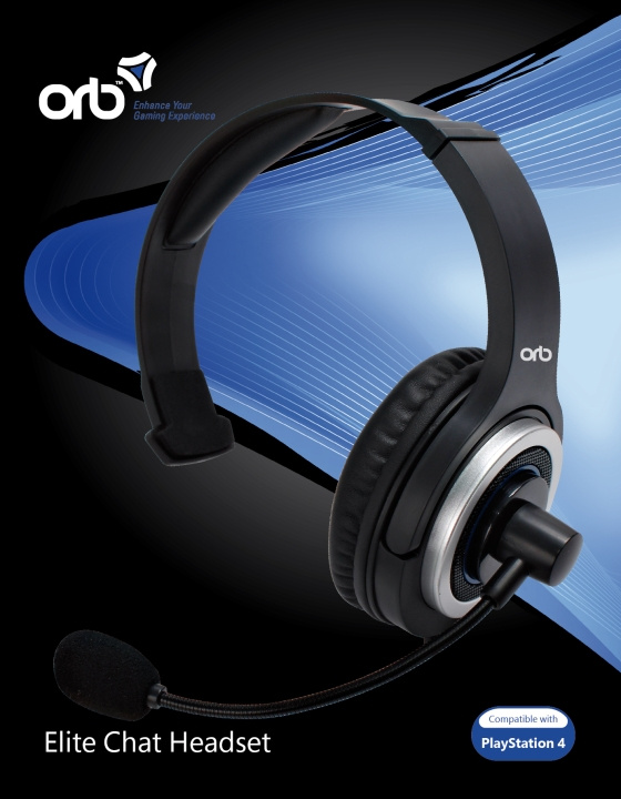 ORB Playstation 4 - Elite Chat -kuulokkeet (ORB) ryhmässä KODINELEKTRONIIKKA / Pelikonsolit & Tarvikkeet / Sony PlayStation 4 @ TP E-commerce Nordic AB (C93283)