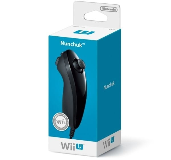 Nintendo Nunchuck Black (Nintendo) ryhmässä KODINELEKTRONIIKKA / Pelikonsolit & Tarvikkeet / Nintendo Wii U @ TP E-commerce Nordic AB (C93286)