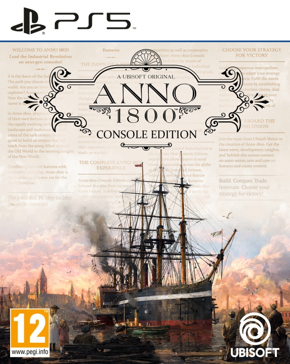 Ubisoft Anno 1800 ryhmässä KODINELEKTRONIIKKA / Pelikonsolit & Tarvikkeet / Sony PlayStation 5 / Peli @ TP E-commerce Nordic AB (C93295)