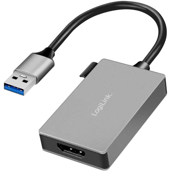 LogiLink USB-A 3.0 -> HDMI-Hona Adapter 1080p 0,15m ryhmässä KODINELEKTRONIIKKA / Kaapelit & Sovittimet / HDMI / Sovittimet @ TP E-commerce Nordic AB (C93486)