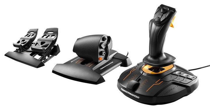 ThrustMaster T16000M FCS Flight Pack sisältää joystickin kaasu- ja ohjauspolkimet ryhmässä TIETOKOONET & TARVIKKEET / GAMING / Tarvikkeet pelaamiseen @ TP E-commerce Nordic AB (C93549)