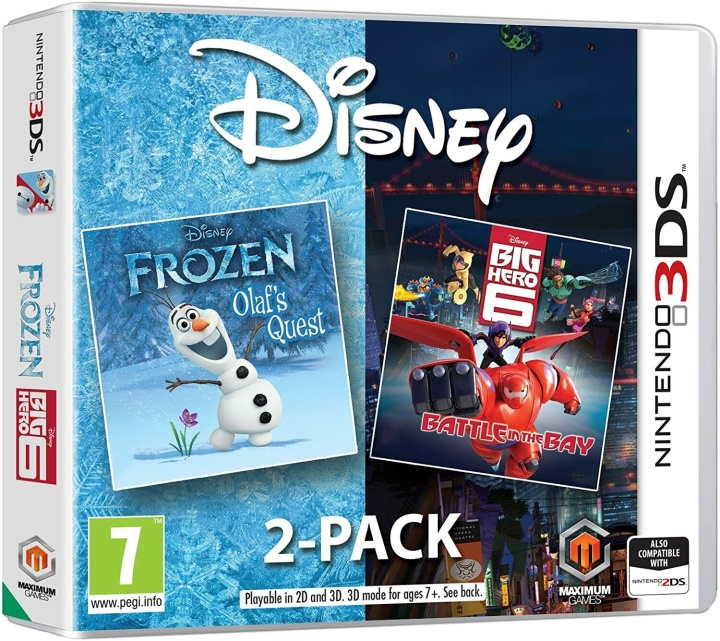 Maximum Games Disney Frozen Big Hero 6 Double pack (3DS) ryhmässä KODINELEKTRONIIKKA / Pelikonsolit & Tarvikkeet / Nintendo 3DS @ TP E-commerce Nordic AB (C93841)