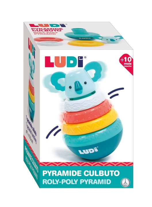 LUDI Lasipannu - Koala - LU30121 ryhmässä LELUT, TUOTTEET LAPSILLE JA VAUVOILLE / Lelut vauvoille (0-3v) / Toiminnalliset lelut @ TP E-commerce Nordic AB (C93972)