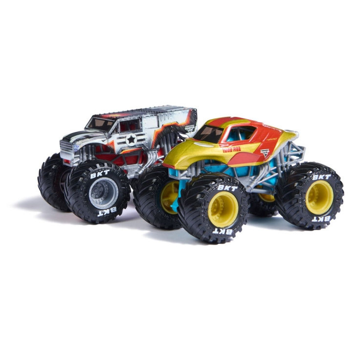 Monster Jam 1:64 Marvel 2 Pack - Rauta: sotakone (6071941) ryhmässä LELUT, TUOTTEET LAPSILLE JA VAUVOILLE / Leikkikalut, Askartelu &Pelit / Leikkiautot @ TP E-commerce Nordic AB (C94211)