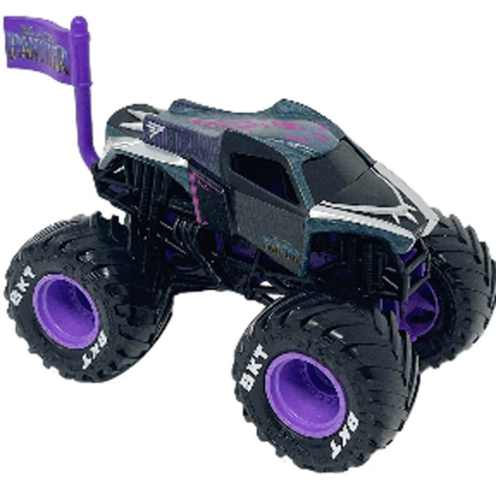 Monster Jam 1:64 Marvel Single - Musta Pantteri (6071335) ryhmässä LELUT, TUOTTEET LAPSILLE JA VAUVOILLE / Leikkikalut, Askartelu &Pelit / Leikkiautot @ TP E-commerce Nordic AB (C94212)