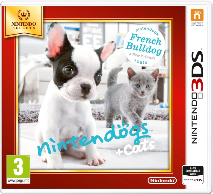 Nintendogs and Cats 3D: French Bulldog (3DS) ryhmässä KODINELEKTRONIIKKA / Pelikonsolit & Tarvikkeet / Nintendo 3DS @ TP E-commerce Nordic AB (C94419)