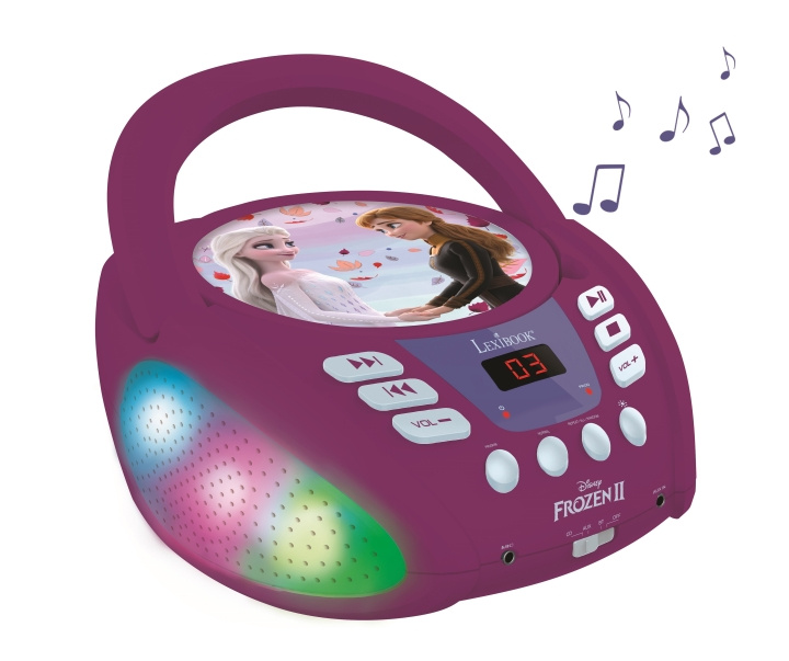 Lexibook Disney Frozen - Bluetooth CD-soitin (RCD109FZ) ryhmässä KODINELEKTRONIIKKA / Ääni & Kuva / Kotiteatteri, HiFi ja kannettavat / Kannettavat musiikkisoittimet / CD-sottimet @ TP E-commerce Nordic AB (C94503)