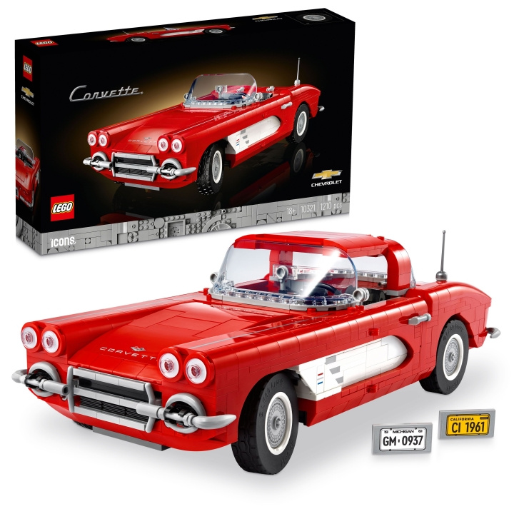 LEGO Icons - Chevrolet Corvette 1961 (10321.) ryhmässä LELUT, TUOTTEET LAPSILLE JA VAUVOILLE / Leikkikalut, Askartelu &Pelit / Rakennuslelut / Lego @ TP E-commerce Nordic AB (C94579)