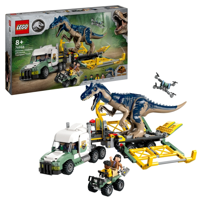 LEGO Jurassic World - Dinosaurustehtävät: Allosaurus Transport Truck (76966) ryhmässä LELUT, TUOTTEET LAPSILLE JA VAUVOILLE / Leikkikalut, Askartelu &Pelit / Rakennuslelut / Lego @ TP E-commerce Nordic AB (C94580)