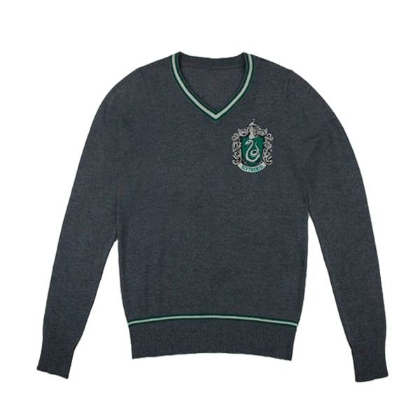 Harry Potter Slytherin - Harmaa neulepusero - Suuri ryhmässä URHEILU, VAPAA-AIKA JA HARRASTUS / Tarvikkeet / T-paidat @ TP E-commerce Nordic AB (C94679)