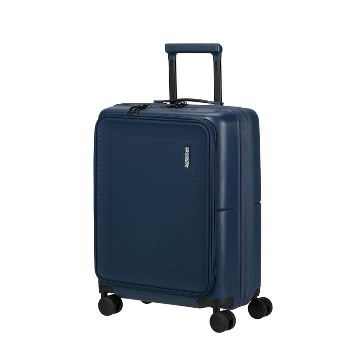 American Tourister Matkalaukku DashPop Spinner 55/23 Front Pocket Laptop Midnight Blue ryhmässä URHEILU, VAPAA-AIKA JA HARRASTUS / Matkailutarvikkeet / Matkalaukut @ TP E-commerce Nordic AB (C94701)