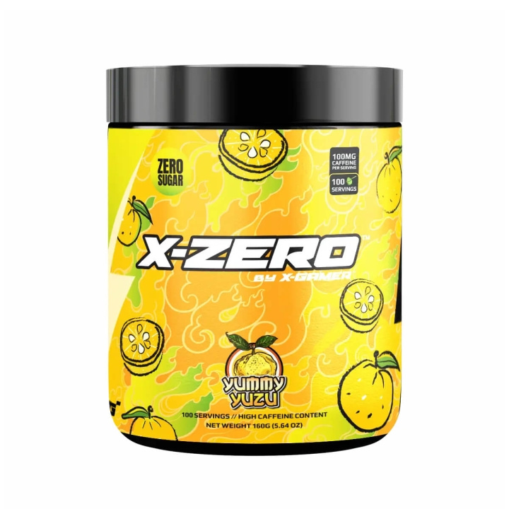 X-GAMER Energiajuomajauhe X-Zero 160 gram Yummy Yuzu ryhmässä TIETOKOONET & TARVIKKEET / GAMING / Pelaajien energiajuomat @ TP E-commerce Nordic AB (C94703)