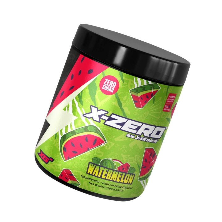 X-GAMER Energiajuomajauhe X-Zero 160 gram Watermelon ryhmässä TIETOKOONET & TARVIKKEET / GAMING / Pelaajien energiajuomat @ TP E-commerce Nordic AB (C94706)