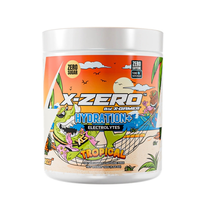 X-GAMER Energiajuomajauhe X-Zero Hydration+ 160 gram Tropical ryhmässä TIETOKOONET & TARVIKKEET / GAMING / Pelaajien energiajuomat @ TP E-commerce Nordic AB (C94708)