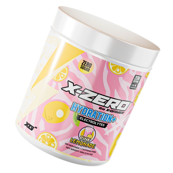 X-GAMER Energiajuomajauhe X-Zero Hydration+ 160 gram Pink Lemonade ryhmässä TIETOKOONET & TARVIKKEET / GAMING / Pelaajien energiajuomat @ TP E-commerce Nordic AB (C94710)